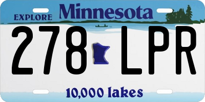 MN license plate 278LPR