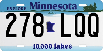 MN license plate 278LQQ