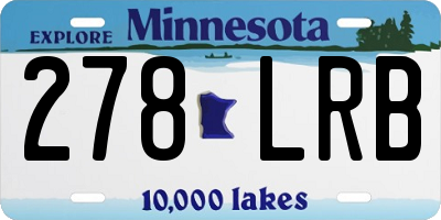 MN license plate 278LRB