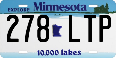 MN license plate 278LTP