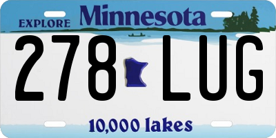 MN license plate 278LUG