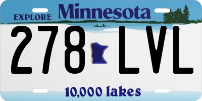 MN license plate 278LVL