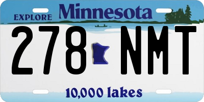MN license plate 278NMT