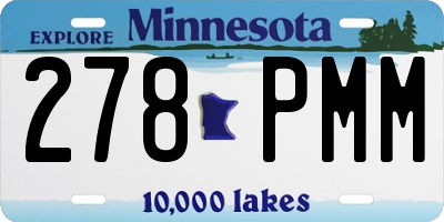 MN license plate 278PMM