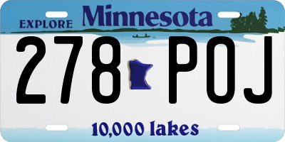 MN license plate 278POJ