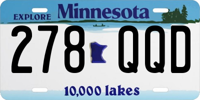 MN license plate 278QQD