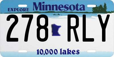 MN license plate 278RLY