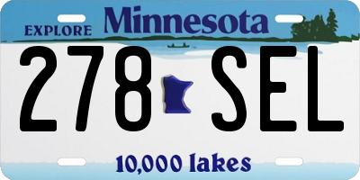 MN license plate 278SEL