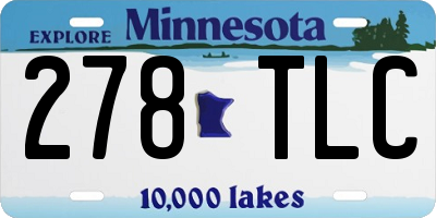 MN license plate 278TLC