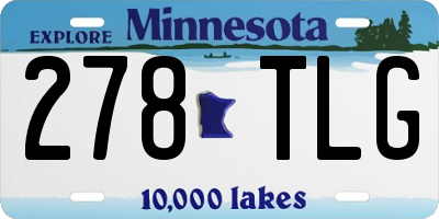 MN license plate 278TLG