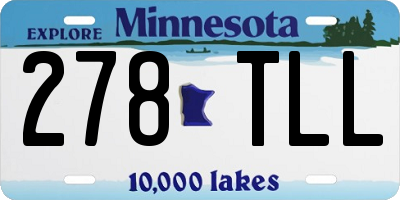 MN license plate 278TLL