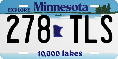 MN license plate 278TLS