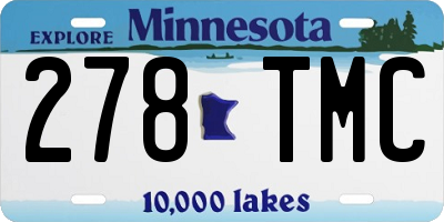 MN license plate 278TMC