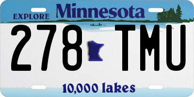 MN license plate 278TMU
