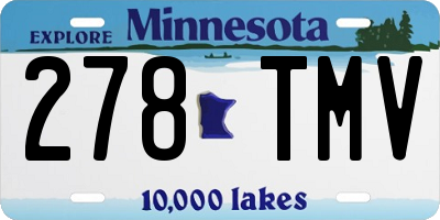 MN license plate 278TMV