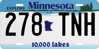MN license plate 278TNH
