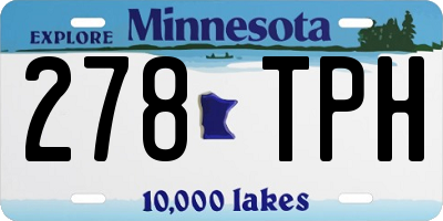 MN license plate 278TPH