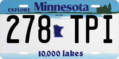 MN license plate 278TPI