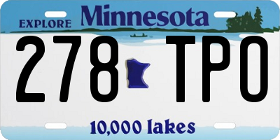 MN license plate 278TPO