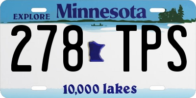 MN license plate 278TPS