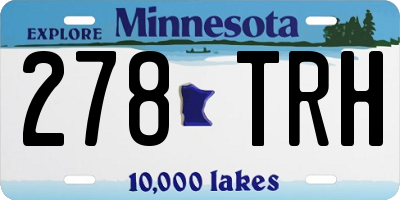 MN license plate 278TRH