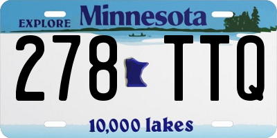 MN license plate 278TTQ