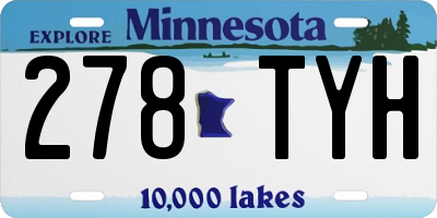 MN license plate 278TYH