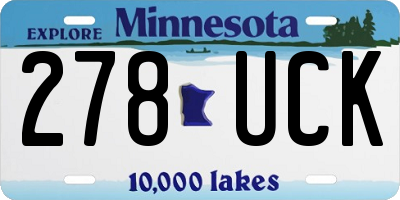 MN license plate 278UCK
