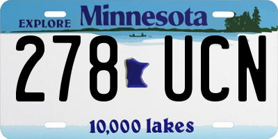 MN license plate 278UCN