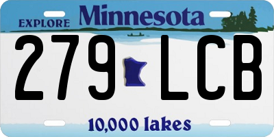 MN license plate 279LCB