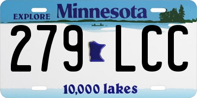 MN license plate 279LCC