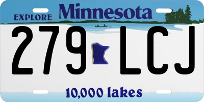 MN license plate 279LCJ