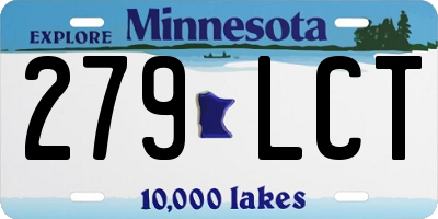 MN license plate 279LCT