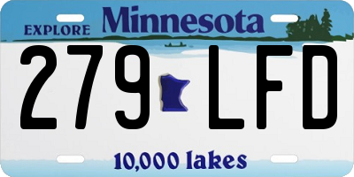MN license plate 279LFD