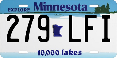 MN license plate 279LFI