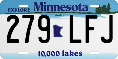 MN license plate 279LFJ