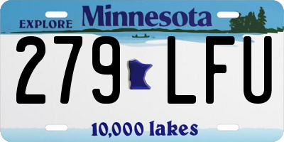 MN license plate 279LFU