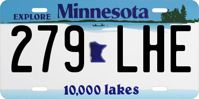MN license plate 279LHE