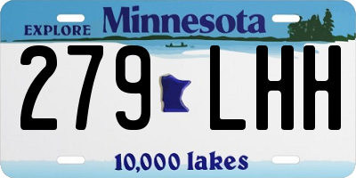 MN license plate 279LHH