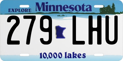MN license plate 279LHU