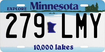 MN license plate 279LMY