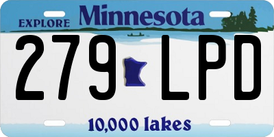 MN license plate 279LPD
