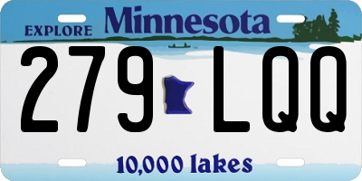 MN license plate 279LQQ