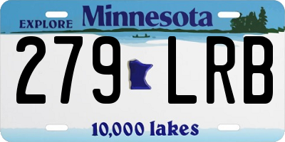 MN license plate 279LRB