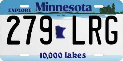 MN license plate 279LRG