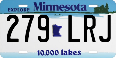 MN license plate 279LRJ
