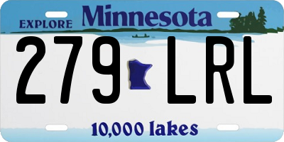 MN license plate 279LRL