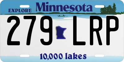 MN license plate 279LRP