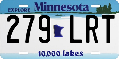 MN license plate 279LRT
