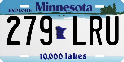 MN license plate 279LRU